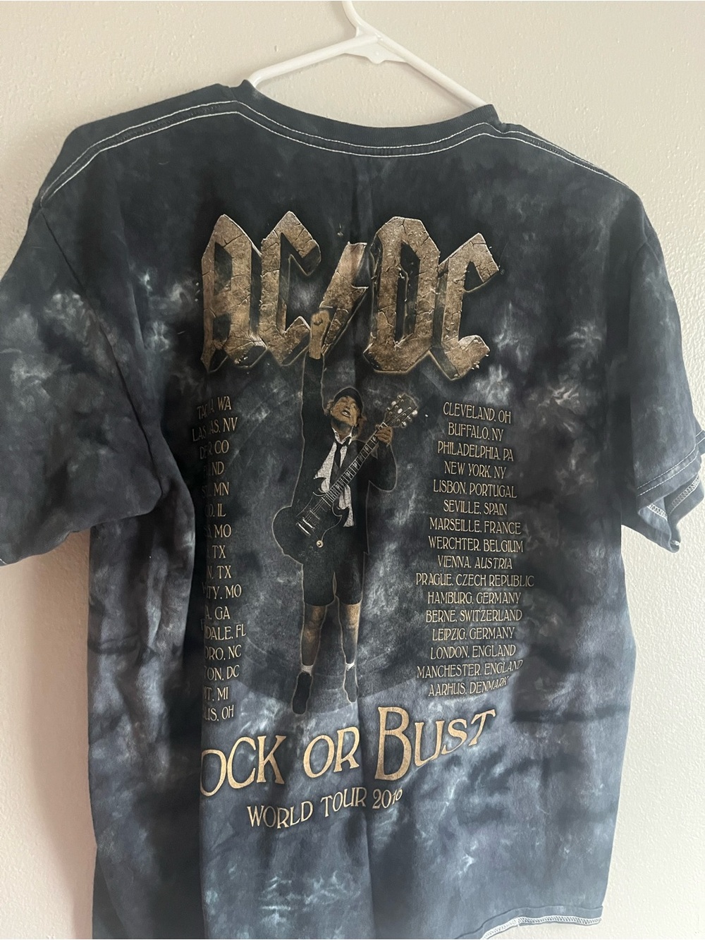 2016 AC/DC Black & Gold Rock or Bust' Tour Tee